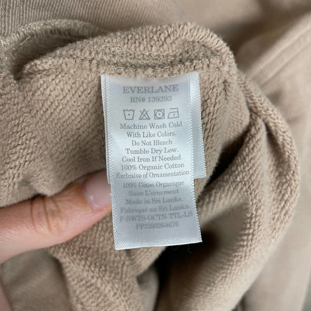 Everlane Taupe Funnel-Neck Sweatshirt - Picture 8 of 9